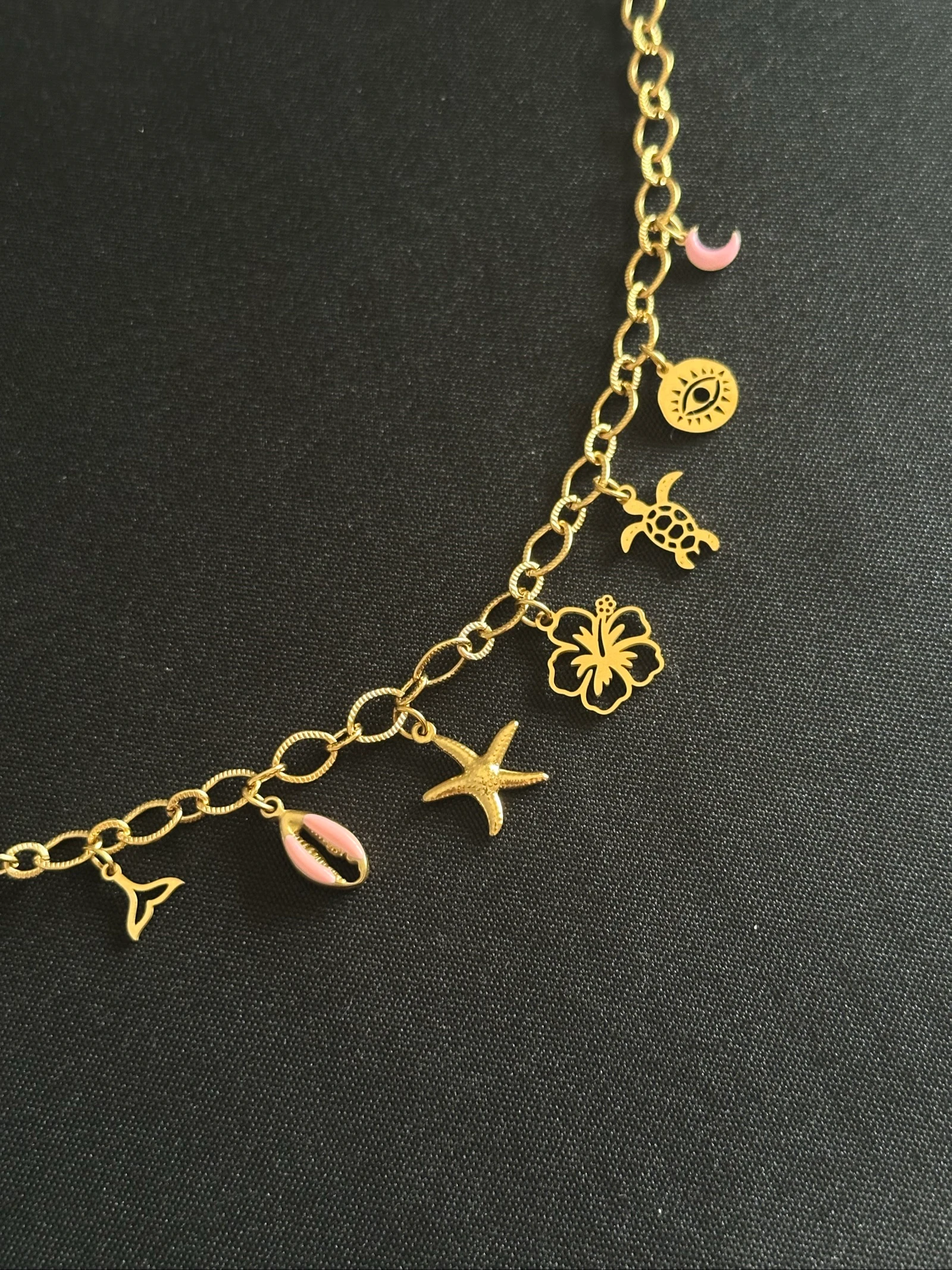 Collier Breloque/Charms à personnaliser acier inoxydable doré ou argenté  – photo 7